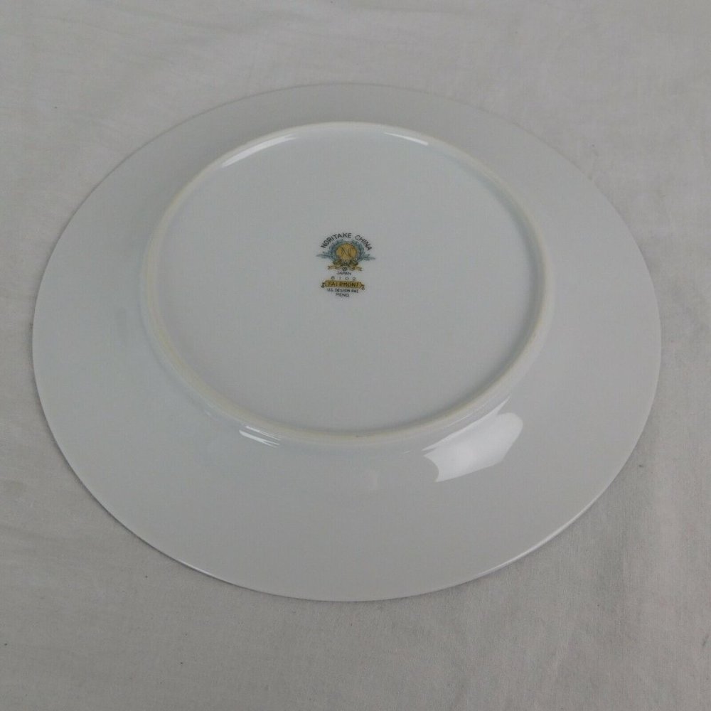Noritake China 6102 Fairmont Pink Roses Floral Platinum Trim Salad Plate 8.25" - Picture 5 of 6